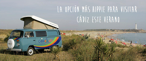 Caracolvan, visitar Cadiz en furgoneta rollo hippie este verano