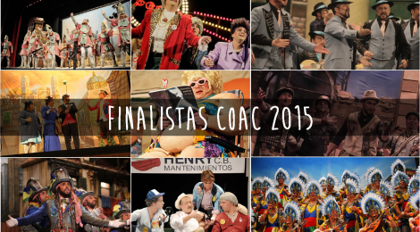 Finalistas COAC 2015: Chirigotas, Comparsas, Cuarteros y Coros en la Final del Falla