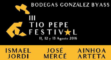 III Tío Pepe Festival 2016: Conciertos Ismael Jordi, José Mercé y Ainhoa Arteta