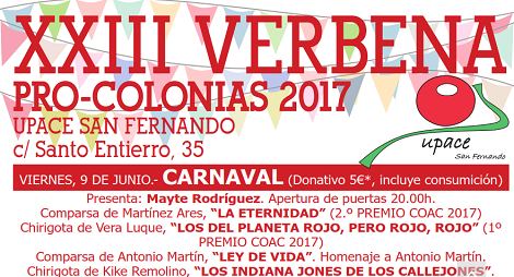 XXIII Verbena Pro-Colonias de UPACE San Fernando 2017: Fecha y programación